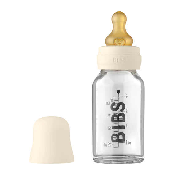 BIBS Baby Glass Bottle is the ultimate essential for your baby and toddler. The range of bottles comes in a variety of colors to sit alongside your other baby essentials. The bottles have been specially designed and developed in the purest and most premium material. It is 100% chemical-free and emits no harmful substances into the milk, making it an easy and safe option for parents. Colic solution. Ships to Canada and United States, Duties included.