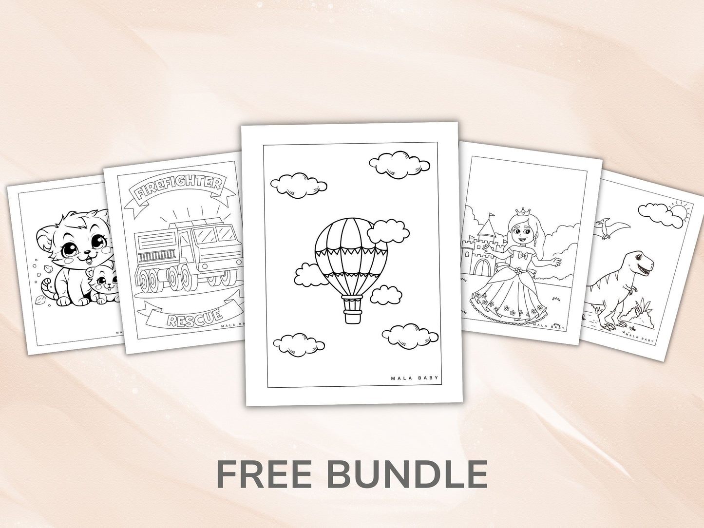 Mala Baby Colouring Pages