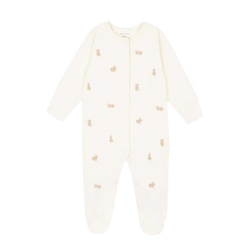 Embroidered Jersey Sleepsuit - Bunnies