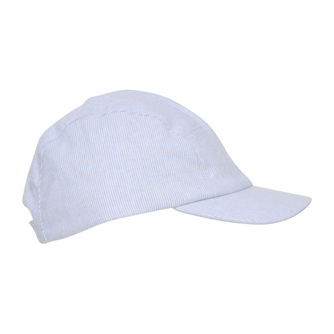 baby & kids summer cotton baseball cap. Huttelihut. Blue and white stripped. free shipping over $100, duties included