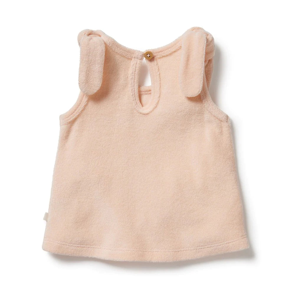 WILSON AND FRENCHY SUNSHINE ORGANIC TERRY TIE SINGLET