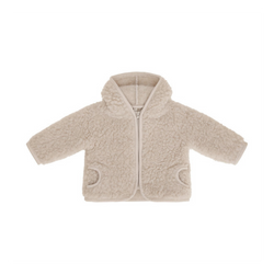 Wool Pile Coat- Beige
