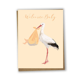 Welcome Baby- Stork Card - MALA BABY